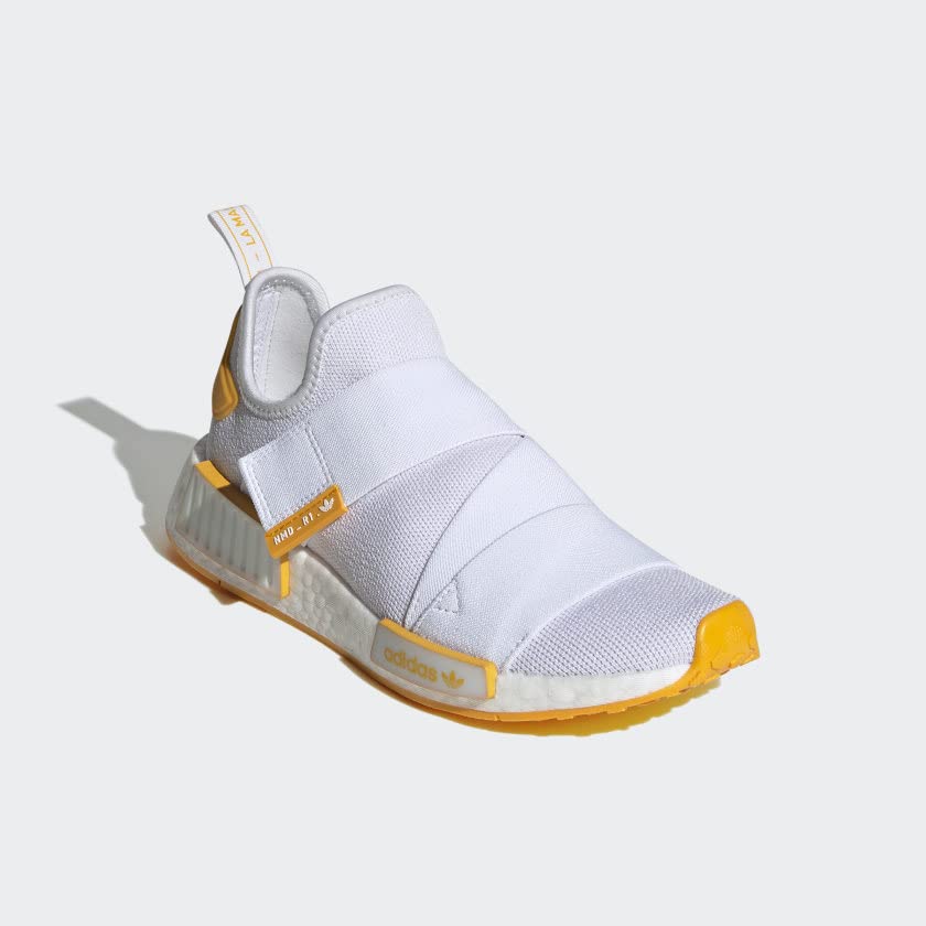 SIZE:36 - Adidas Originals Women's NMD_R1 White Collegiate Gold - D