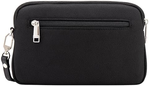 Pierre Cardin Unisex Essential Water Repellent Washbag For Travel, Men Multi Purpose Pouch For Office And Travel PB87081 Black