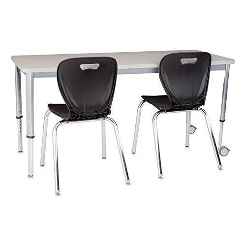 Learniture Shapes Series School Chair, 45 cm Seat Height, Black, (Pack of 4)