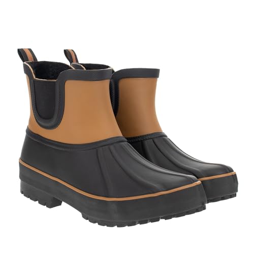 SIZE: 37.5 - Chooka Ladies Chelsea Rain Boot, Brown