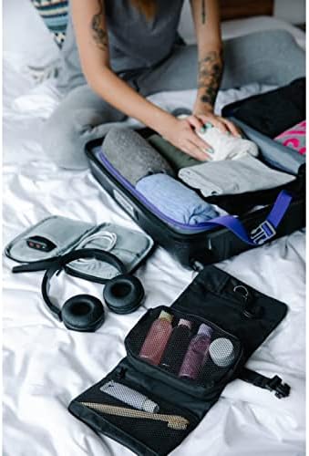 Sonada Hanging Toiletry Bag Portable Travel Organizer Kit for Shampoo, Toiletries, and Makeup - Large Capacity Cosmetic Storage Bag with Convenient Hanging Hookl (BT99457)