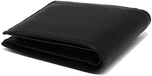 Coach Men's ID Billfold Wallet In Signature Canvas, Charcoal/Black