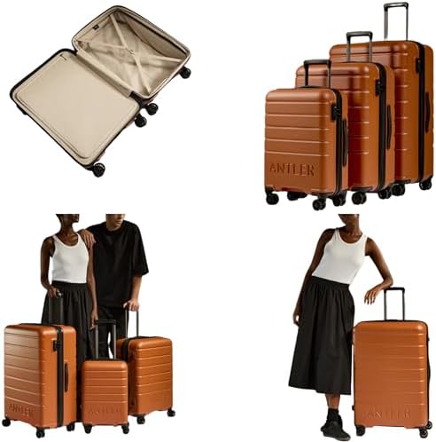 ANTLER Luggage Premium Polycarbonate Material TSA-combination lock, Lightweight Suitcase With 4 double spinner wheels