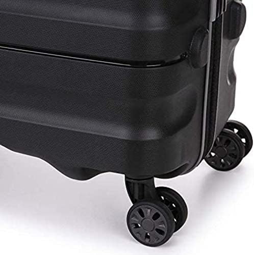 ANTLER Lincoln Collection UNBREAKABLE Luggage TSA Approved Expandable Double Zipper Suitcase for travel,Unisex, UK BRAND (Black, Checked Luggage-24 Inch)