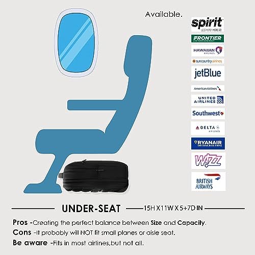 VERAGE 16 Inch Laptop Backpack Travel Anti Theft Durable Laptops Backpack with USB Charging Port,Water Resistant Business Bag for Women & Men, Black, One Size, Business Travel Work Laptop Backpack