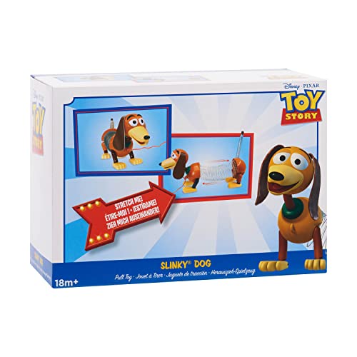 Disney•Pixar's Toy Story Slinky Dog Pull Toy, Walking Spring Toy for Boys and Girls, Kids Toys for Ages 18 Month by Just Play