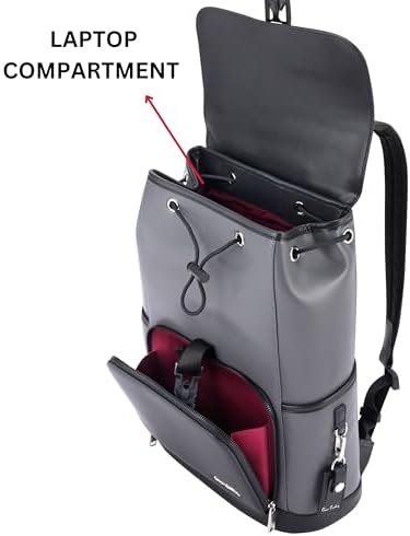 Brand: Pierre Cardin Pierre Cardin Unisex Professional Travel Laptop Backpack, Extensible Business Bag, Water Resistant College Backpack