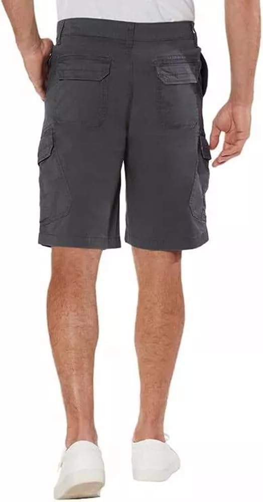 المقاس: 40 - شورت رجالي كبير الحجم مزود بجيوب شحن مع إغلاق فيلكرو من UNIONBAY