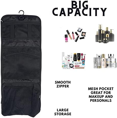 Sonada Hanging Toiletry Bag Portable Travel Organizer Kit for Shampoo, Toiletries, and Makeup - Large Capacity Cosmetic Storage Bag with Convenient Hanging Hookl (BT99457)