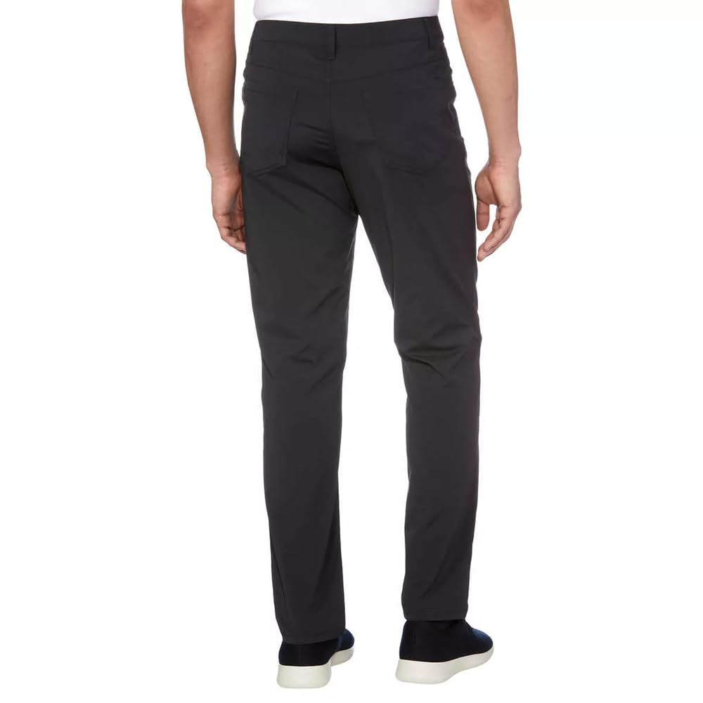 SIZE 38W X 30L - KIRKLAND Signature Men’s 5 Pocket Performance Pant (US, Waist Inseam, Regular, Regular, Black)