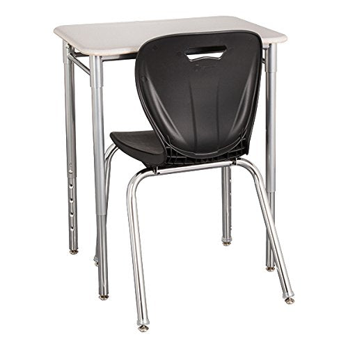 Learniture Shapes Series School Chair, 45 cm Seat Height, Black, (Pack of 4)