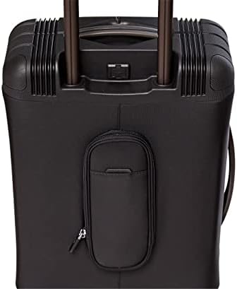 ANTLER Luggage Titus Softside International Lock suitcase for travel and business with USB Charging Port (Checked Luggage 24 Inch, Black)