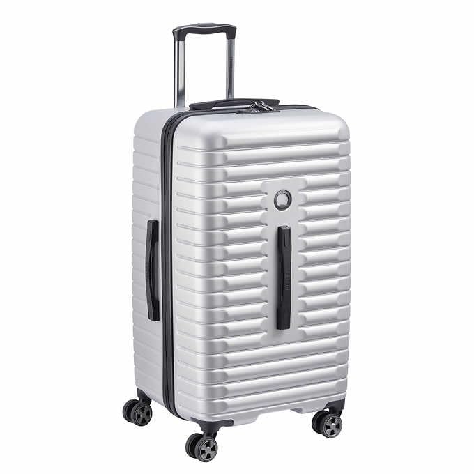 Delsey Paris 2 Piece Hardside Trunk Set 22/27 inch - Silver - 1
