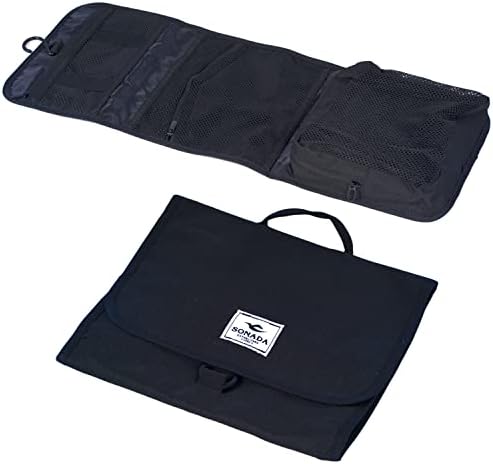 Sonada Hanging Toiletry Bag Portable Travel Organizer Kit for Shampoo, Toiletries, and Makeup - Large Capacity Cosmetic Storage Bag with Convenient Hanging Hookl (BT99457)