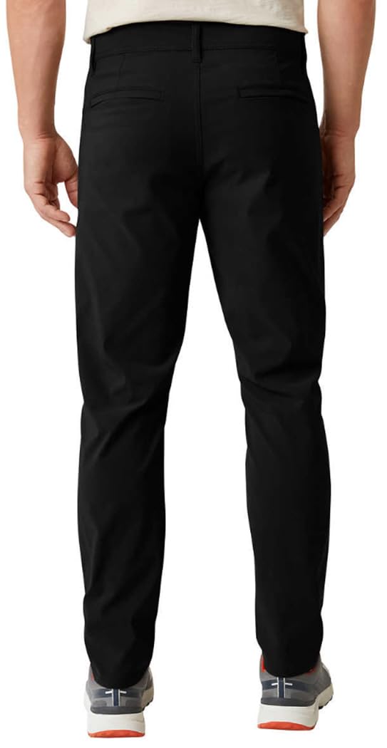 المقاس: 40×32 - بنطال رياضي خفيف الوزن مقاوم للعوامل الجوية، أسود اللون