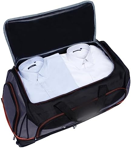 Sonada Rolling Duffel Bag 30 Inch 2 Wheel, Protege Collection Telescoping Handle, Multiple Compartments Trolley (High Rated on WALMART USA)