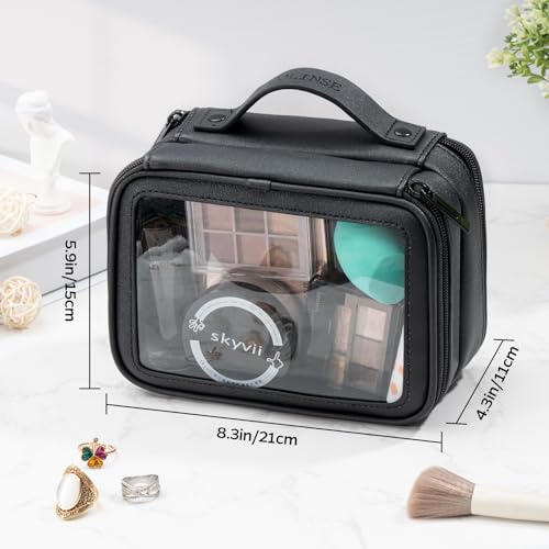 COLINSE Clear Makeup Bag Travel Toiletry Bags For Traveling Women With Double Zipper