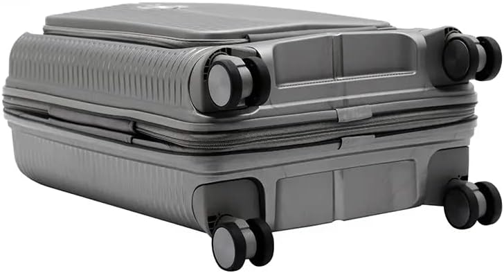 VERAGE 20 Inch laptop trolley bag Strong shell Front Pocket with Laptop Compartment rolling laptop bag for business and Travel, TSA Approved Lock (Khaki)