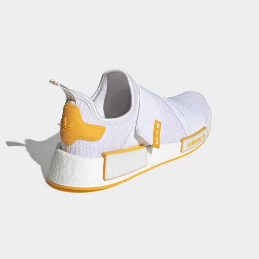 SIZE:36 - Adidas Originals Women's NMD_R1 White Collegiate Gold - D