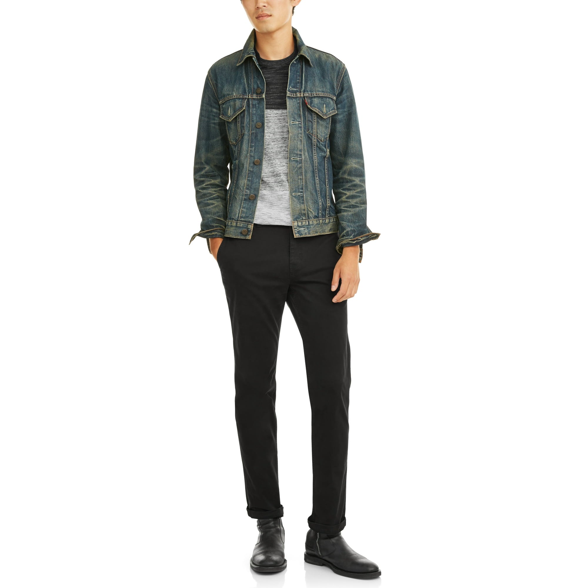 المقاس: 34×30 - بنطال تشينو ضيق للرجال من جورج