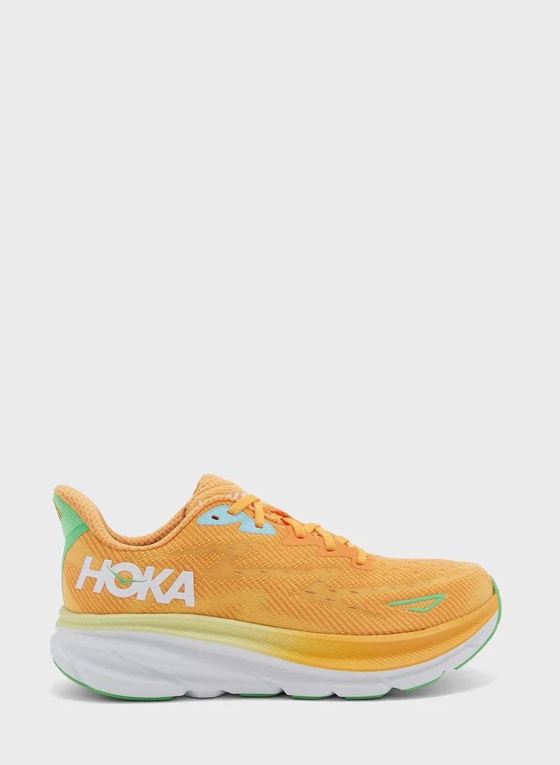 Hoka Mens running shoes CLIFTON 9 orange