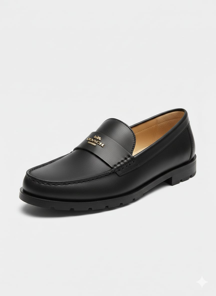 Coach janie loafer black