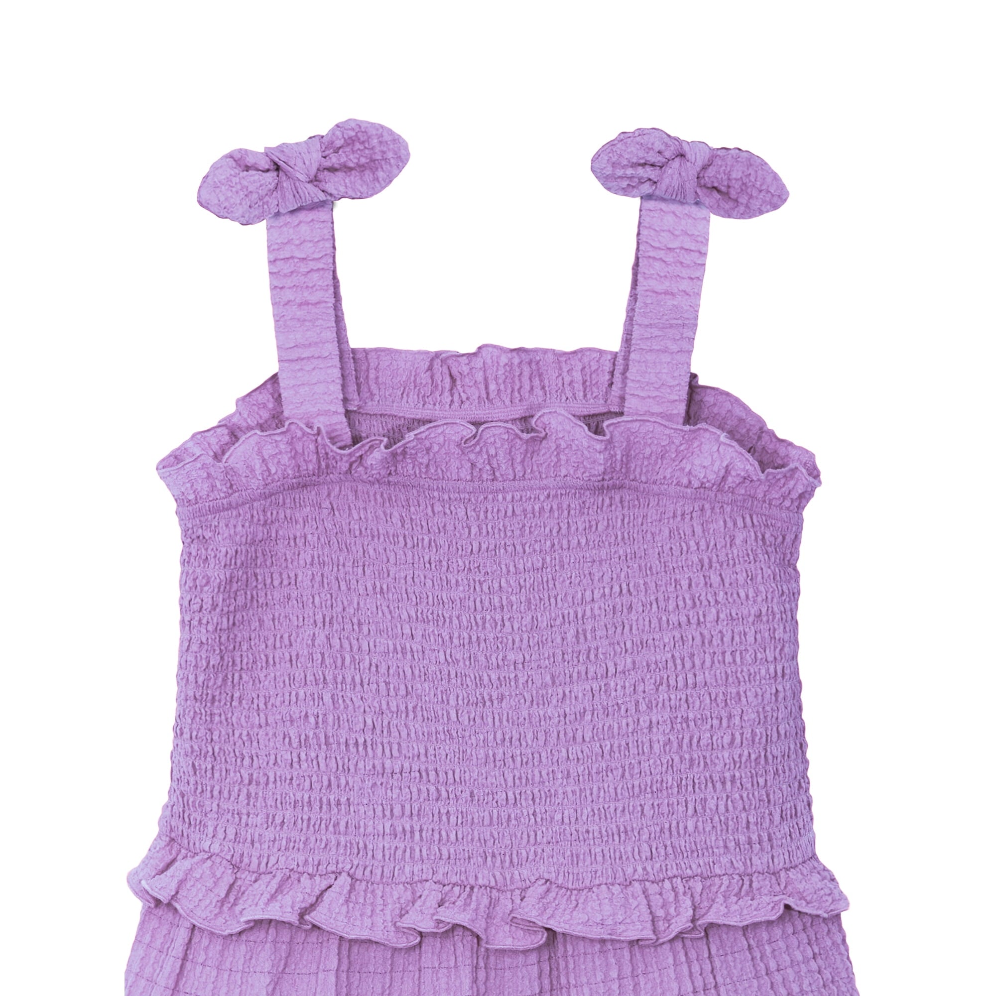 SIZE: XL(14-16) - Planet Gold Girls Summer Sleeveless Tiered Dress with Tie Straps