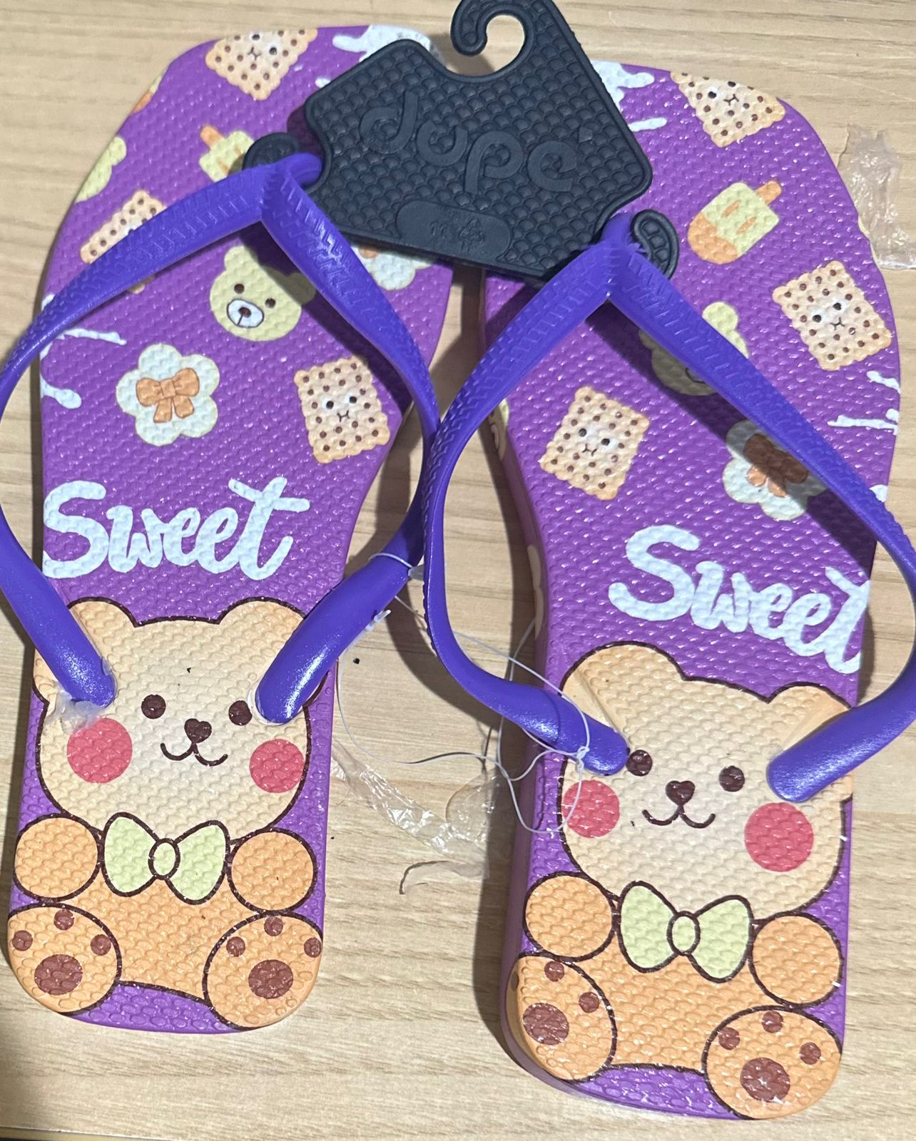 Phonolite printed bear women's slipper