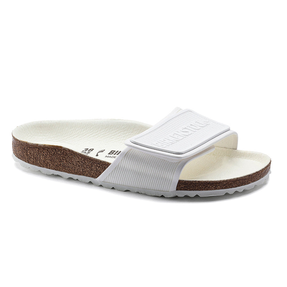 Birkenstock Tema White Regular Width Micro Fibre One-Strap Sandals ( WITHOUT BOX )