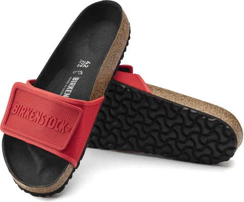 BIRKENSTOCK Adjustable RED Regular Fit Velcro Sliders ( WITHOUT BOX )