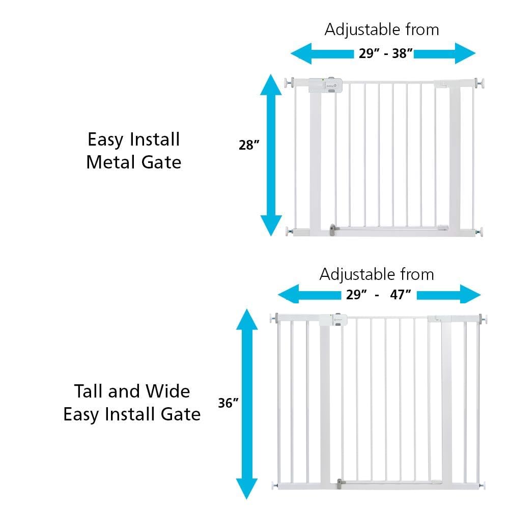 Safety 1st Easy Install 91.44 cm Extra Tall & Wide Gate, Fits Between 73.66 cm and 119.38 cm