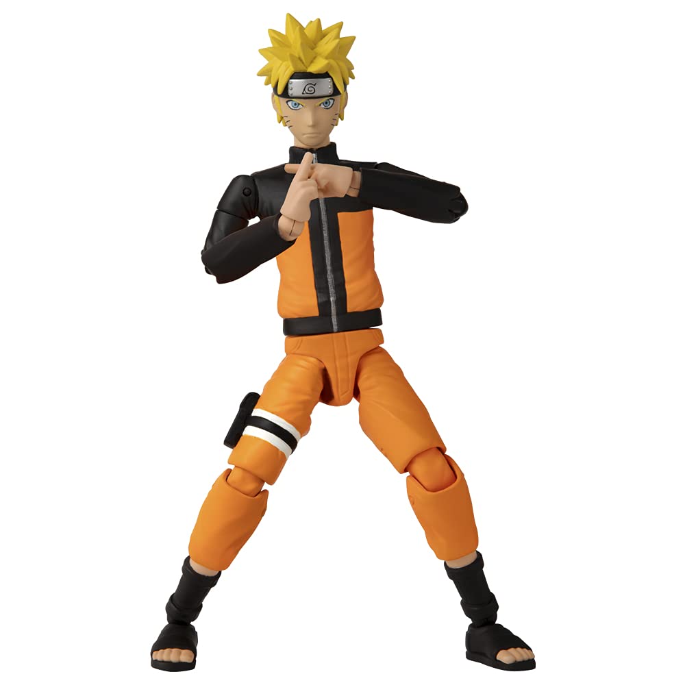 BANDAI Anime Heroes Naruto Action Figure Naruto Uzumaki | 17cm Naruto Figure Naruto Uzumaki Figure With Extra Hands And Accessories | Naruto Shippuden Anime Figure Action Figures For Boys And Girls