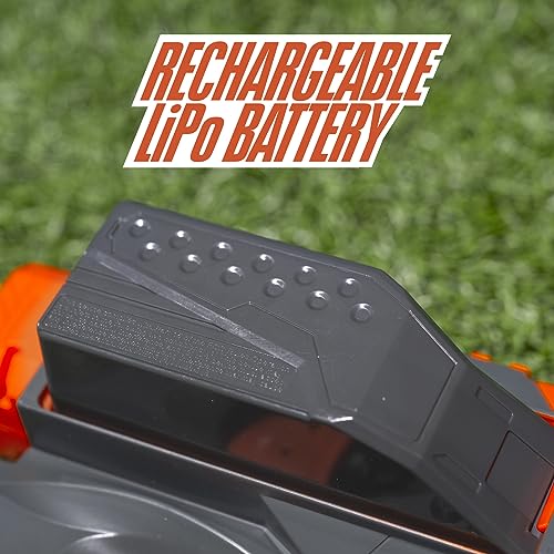 NERF Pro Stryfe X Dart Semi-Auto Blaster, Rechargeable LiPo Battery, 30 AccuStrike Half-Length Darts, 15-Dart Magazine, 150 FPS, Eyewear, 14+ (Amazon Exclusive)