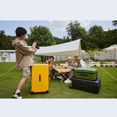 VERAGE Freeland Luggage with X-Large Spinner Wheels, Expandable Hardside Travel Luggage, Rolling Suitcase TSA Approved suitcase (Set of 3, Rose Gold)