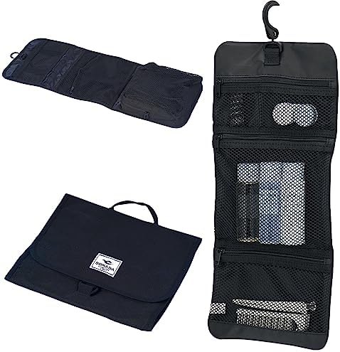 Sonada Hanging Toiletry Bag Portable Travel Organizer Kit for Shampoo, Toiletries, and Makeup - Large Capacity Cosmetic Storage Bag with Convenient Hanging Hookl (BT99457)