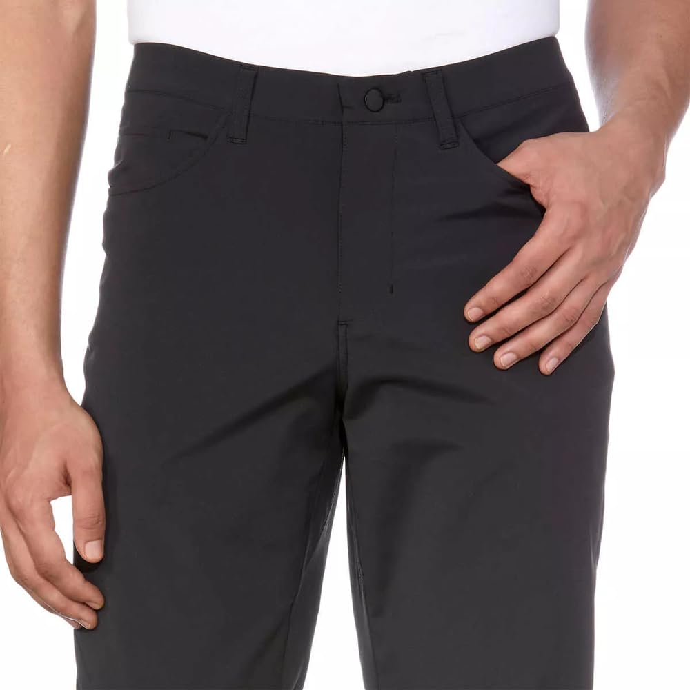 SIZE 38W X 30L - KIRKLAND Signature Men’s 5 Pocket Performance Pant (US, Waist Inseam, Regular, Regular, Black)