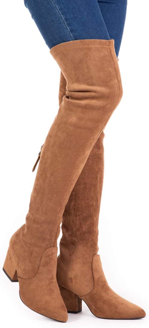 SIZE: 41 - N.N.G Women Over the Knee Boots Suede Thigh High