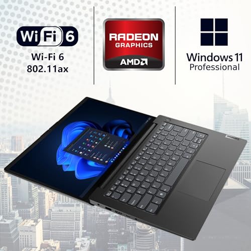 لينوفو V14 الجيل الرابع 14 بوصة FHD AMD Ryzen 5 5500U (Beats Intel i5-1235U)، 16 جيجابايت رام، 512 جيجابايت