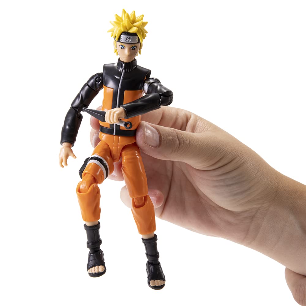BANDAI Anime Heroes Naruto Action Figure Naruto Uzumaki | 17cm Naruto Figure Naruto Uzumaki Figure With Extra Hands And Accessories | Naruto Shippuden Anime Figure Action Figures For Boys And Girls