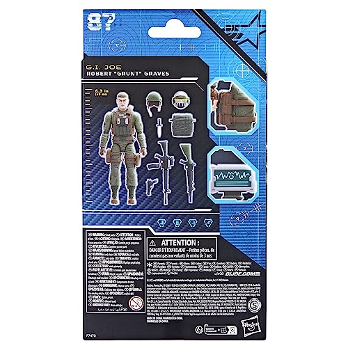 G.I. Joe Classified Series Robert Grunt Graves,Collectible Action Figure,87,6-Inch Action Figures for Boys & Girls,with 8 Accessories