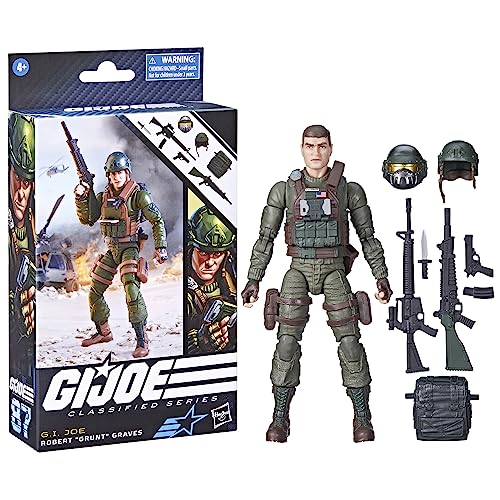 G.I. Joe Classified Series Robert Grunt Graves,Collectible Action Figure,87,6-Inch Action Figures for Boys & Girls,with 8 Accessories