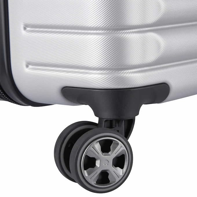 Delsey Paris 2 Piece Hardside Trunk Set 22/27 inch - Silver - 1