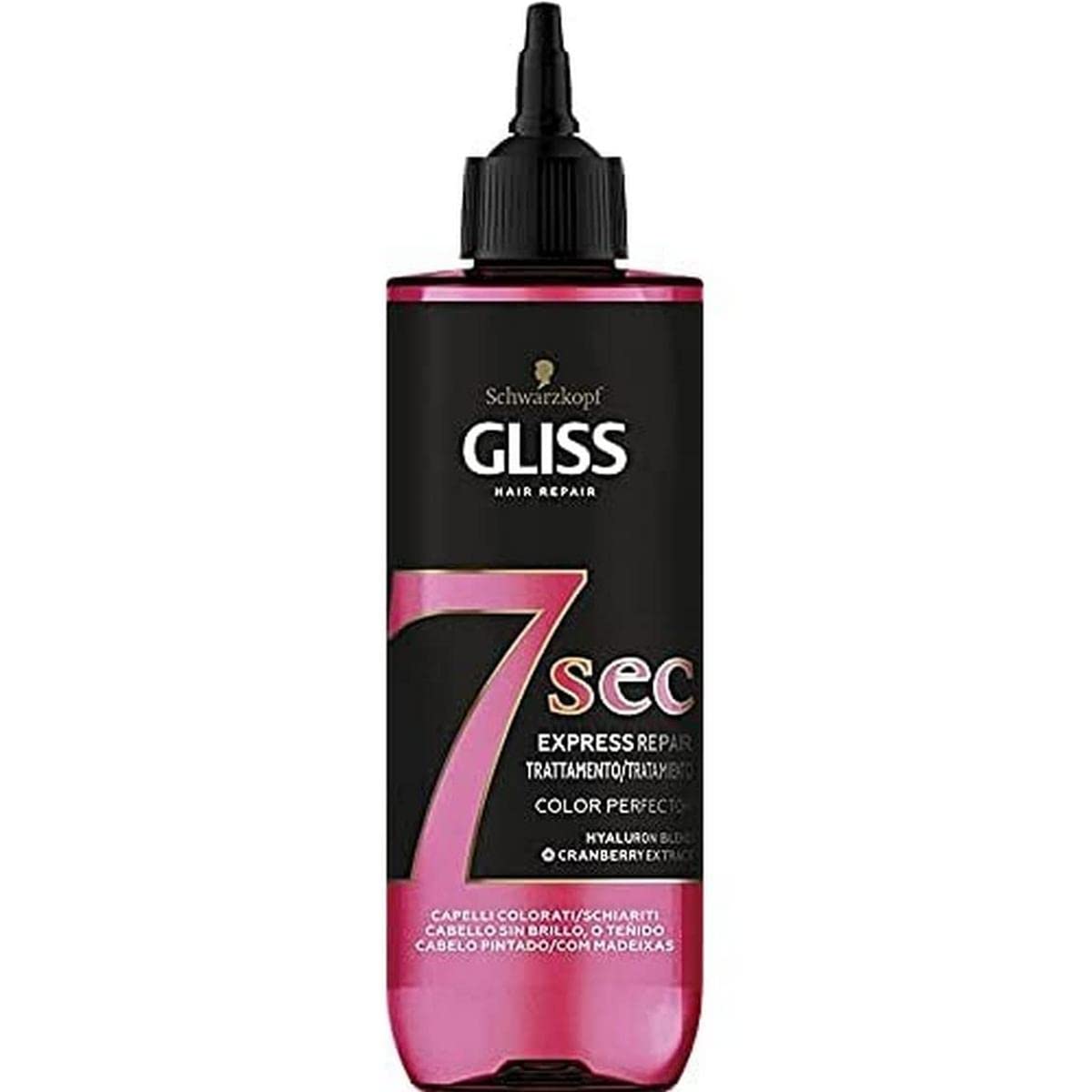 معالج الشعر GLISS 7 SEC السريع لإصلاح الشعر وتحسين لونه - 200 مل