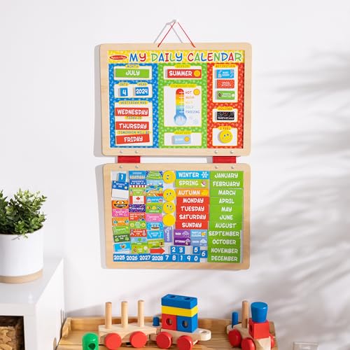 Melissa & Doug My First Daily Magnetic Activities Calendar For Kids, Weather And Seasons Calendar For Preschoolers and Ages 3+ (Pack of 1)