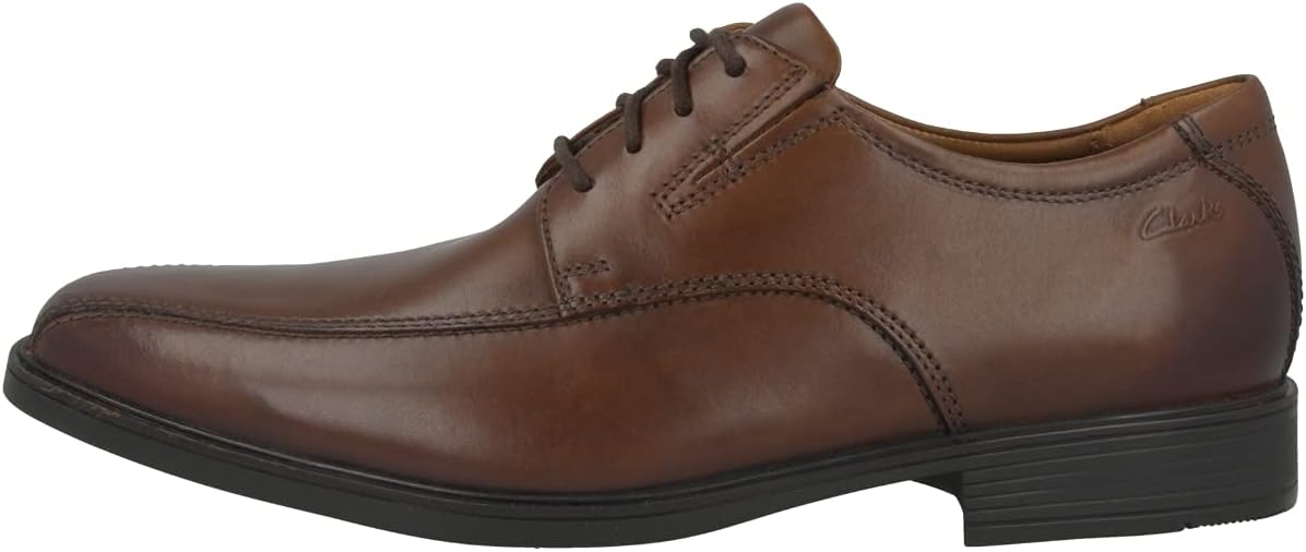 Clarks Men's Tilden Walk Dark Tan Leather