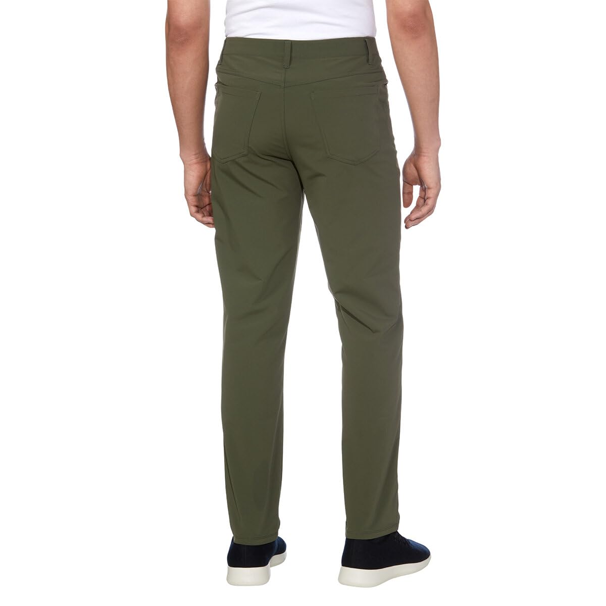 Size 32W X 30L - KIRKLAND Signature Men’s 5 Pocket Performance Pant (US, Waist Inseam, Regular, Green)