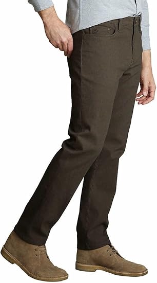 المقاس: 34×29 - بنطلون رجالي ثقيل الوزن متوسط الارتفاع بخمسة جيوب من إنجلش لوندري، 365