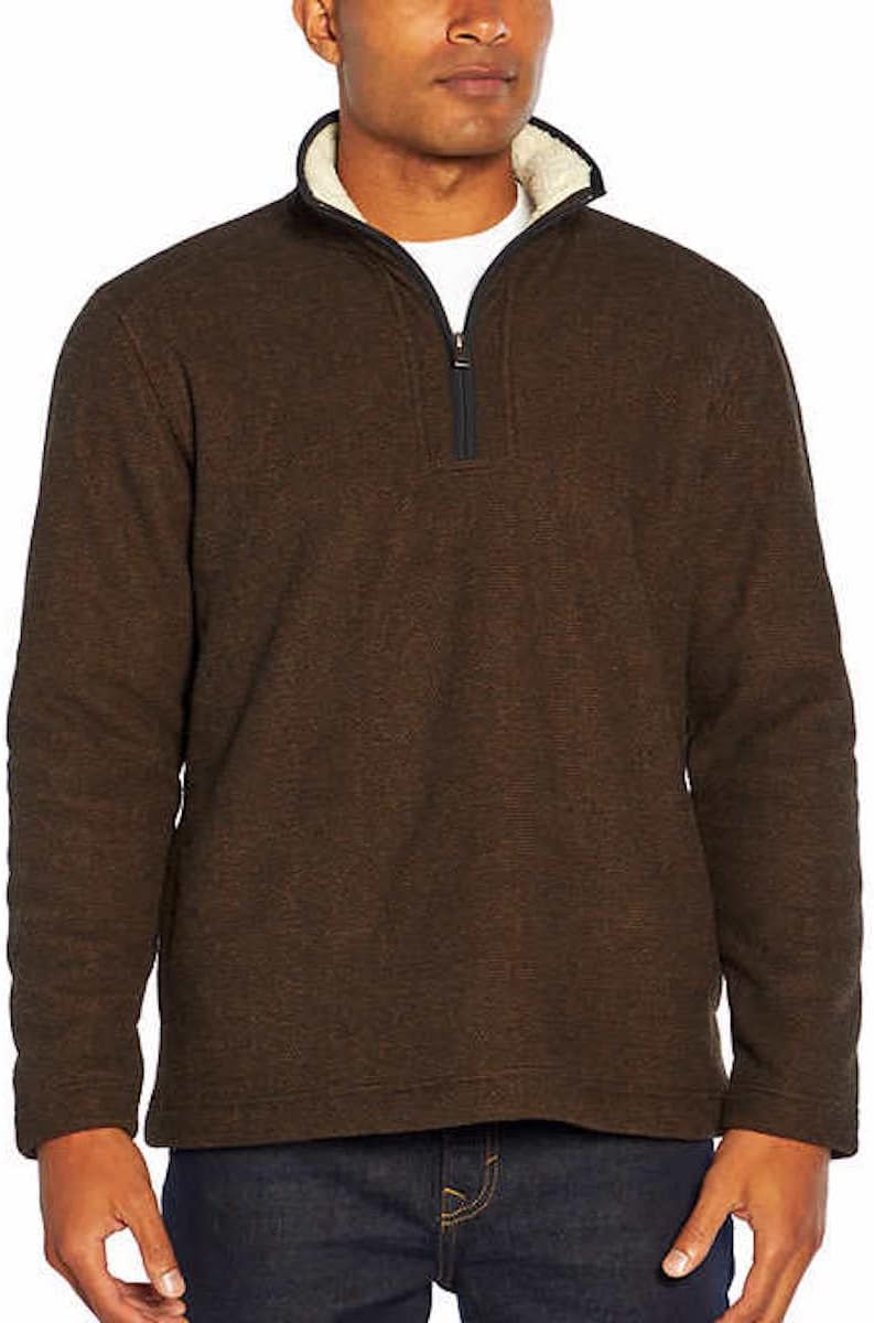 SIZE S - Orvis Men's 1/4 Zip Fleece Lined Pullover