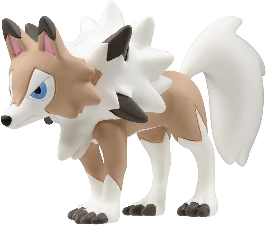 (TAKARA TOMY) TAKARA Pokemon (4 cm Length 7 cm) Lycanroc (Day Shape) Moncolle Monster Collection MS-23 (Japanese Edition) Lugarugan
