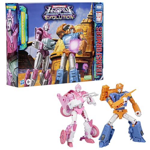 Transformers Toys Legacy Evolution War Dawn 2-Pack Deluxe Cybertronian Erial and Dion Toys, Action Figures for Boys and Girls Ages 8 and Up (SDCC 2023 Exclusive)